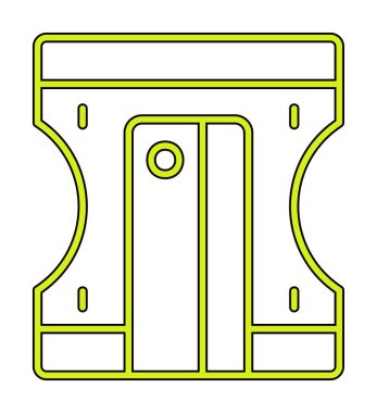 Kalem kalemtıraş simge vektör çizim
