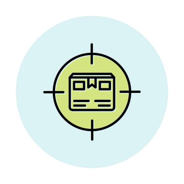 Paket İzleme Ağı simgesi, vektör illüstrasyonu. Sıralama izleme sembolü, logo illüstrasyonu