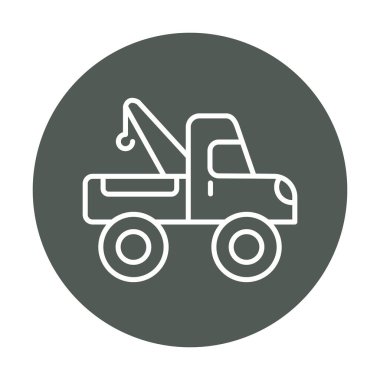 Yapı vinç simgesi, vektör illüstrasyon tasarımı