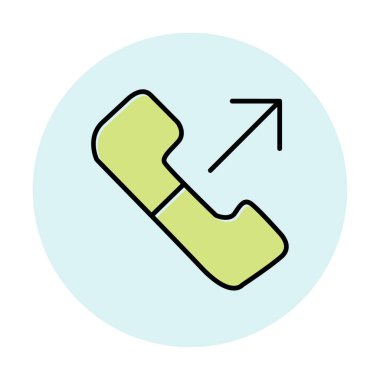 giden arama simge vektör çizim