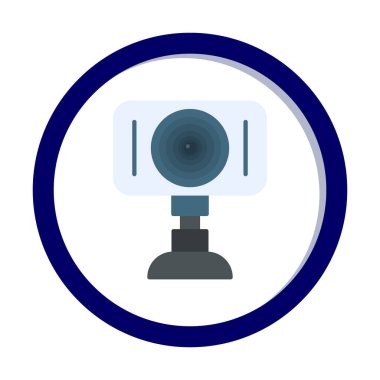 Web kamera simge vektör çizim