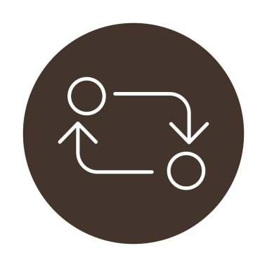 Web simgesi, vektör illüstrasyonunu değiştir