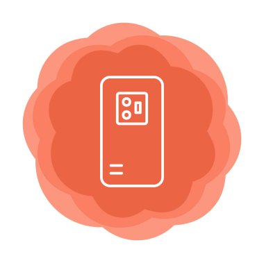 Mobil Arka Kamera simgesi, vektör illüstrasyon tasarımı