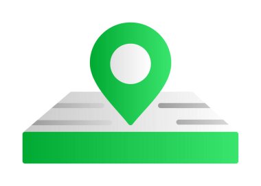 konum pin simgesi, vektör illüstrasyonu basit tasarım