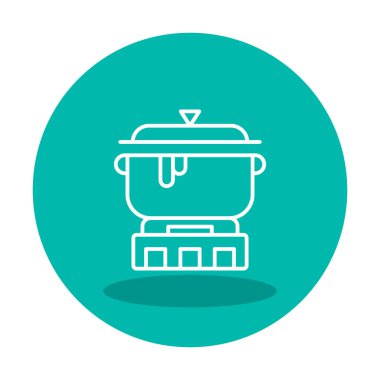 pişirme tencere vektör çizim