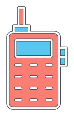 eski telefon simgesini, vektör çizim