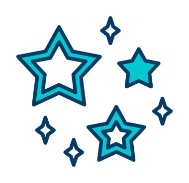 yıldızların vektör illüstrasyonu