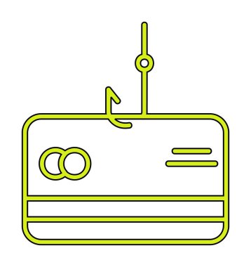  phishing satır simgesi, güvenlik ve hack, vektör grafikleri