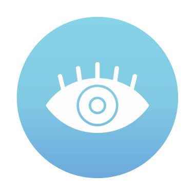 Göz simgesi, vektör illüstrasyon tasarımı 