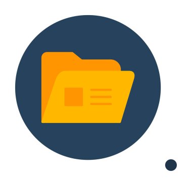 klasör renkli vektör simgesi 