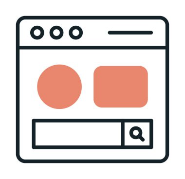 Basit sayfa satırını, ana vektör ögelerini ara