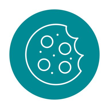 tatlı kurabiye izole vektör illüstrasyonu