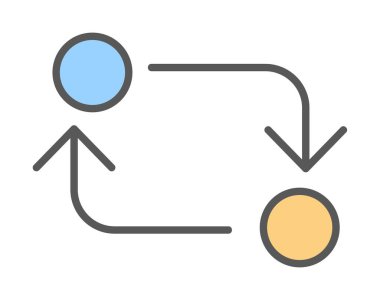 Web simgesi, vektör illüstrasyonunu değiştir
