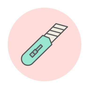 Cutter simgesinin vektör illüstrasyonu  