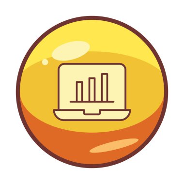 Stocks Analitik Modern Simgesinin vektör çizimi                   