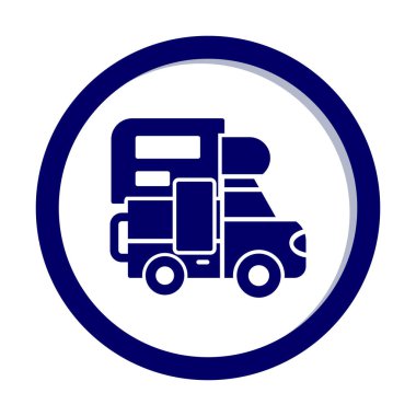 Kamp simgesi vektör illüstrasyonu