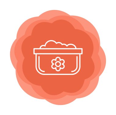 Bulaşık Otu Ağı simgesi, vektör illüstrasyonu 