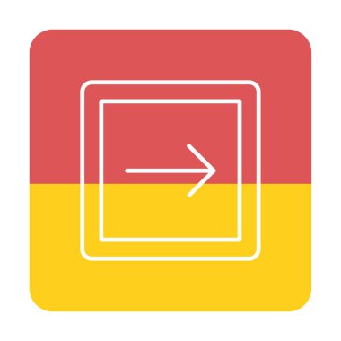 Sağ Ok simgesi, vektör illüstrasyonu basit tasarım