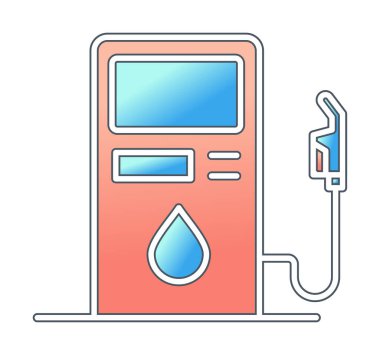 Yakıt İstasyonu simgesi taslak biçimi