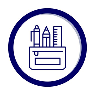 Kalem Durumu simgesi, vektör illüstrasyonu  