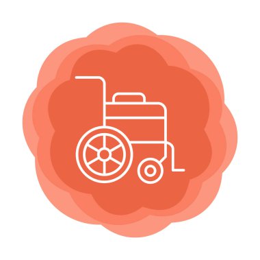 Tekerlek Sandalyesi vektör illüstrasyonu