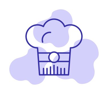 Şef şapka web simgesi beyaz arkaplanda izole edildi