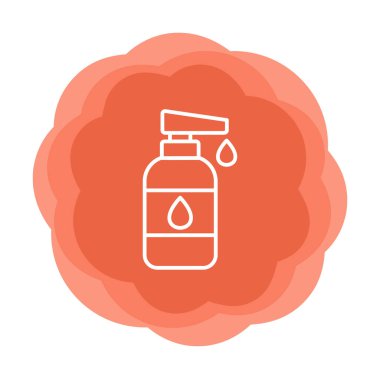 Bebek losyonu web simgesi, vektör illüstrasyonu 