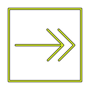 Sağ Ok simgesi, vektör illüstrasyonu basit tasarım