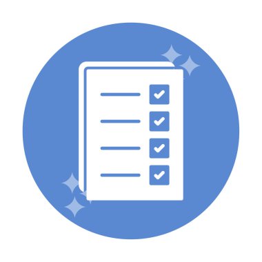 Kontrol listesi vektör illüstrasyonu