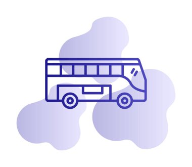 bus simgesi tasarım logo şablonu