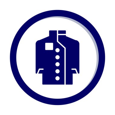 Chef Coat web simgesi, vektör illüstrasyonu