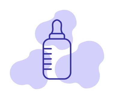  Basit Bebek Şişesi illüstrasyonu