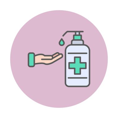 Basit El Yıkama simgesi, vektör illüstrasyonu