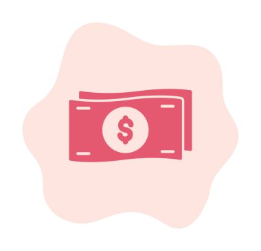 para ve para simgesi, vektör illüstrasyonu basit tasarım