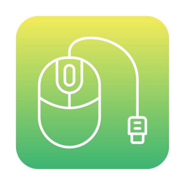 Modern bilgisayar faresi. Web simgesi illüstrasyonu