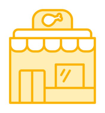 Resturant ağ simgesi, vektör illüstrasyonu