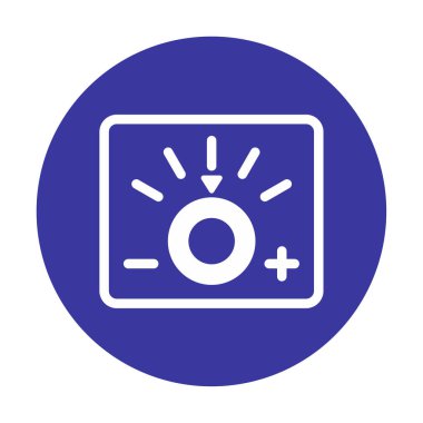 Loş simgenin vektör illüstrasyonu