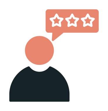 Müşteri İncelemesi, geribildirim ikonu vektör çizimi