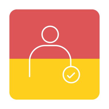 kullanıcı simgesi işaret vektörü çizimi 