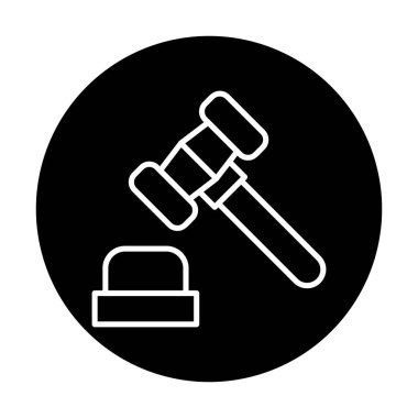 Yargıç Tokmak simgesi, satır biçimi 