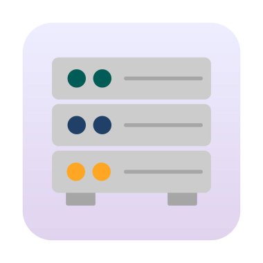 ağ simgesi çizimi. Sunucu                    