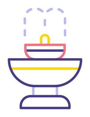 fıskiye ikonu vektör illüstrasyonu