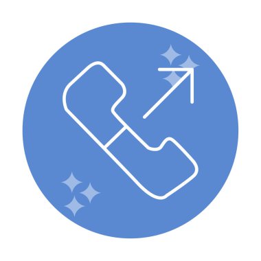 giden arama simge vektör çizim