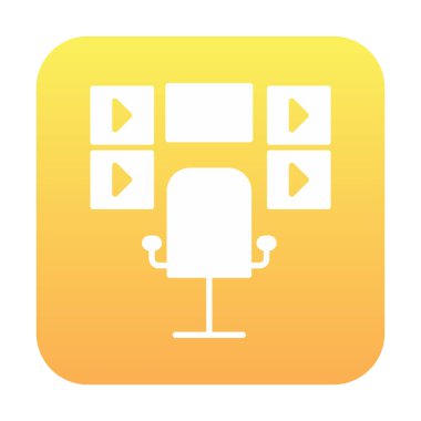 Gözetleme odası. Web simgesi basit illüstrasyon