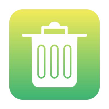 Çöp kutusu simgesi, Sembolü Sil, vektör illüstrasyonu