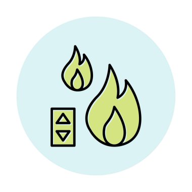 Sıcaklık Denetim simgesi, vektör resimleme 