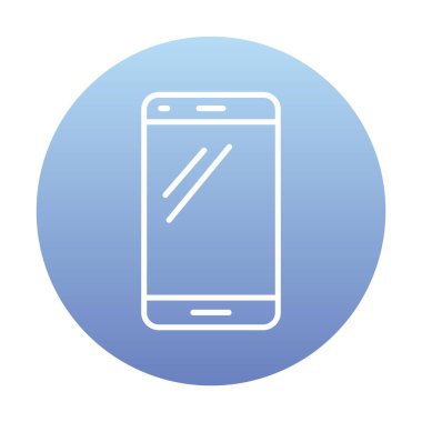 Akıllı telefon simgesi. özet vektör illüstrasyonu 