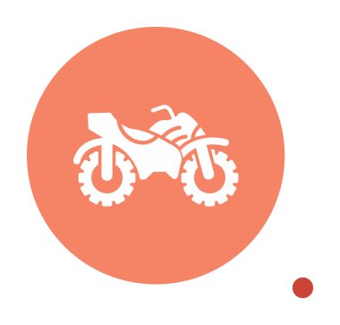 Dörtlü bisiklet simgesi, vektör çizimi kullan 