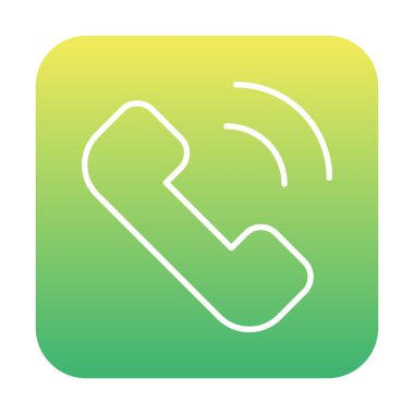 telefon arama simgesi, vektör illüstrasyonu basit tasarım