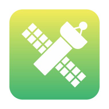 Uydu Simgesi, vektör illüstrasyonu